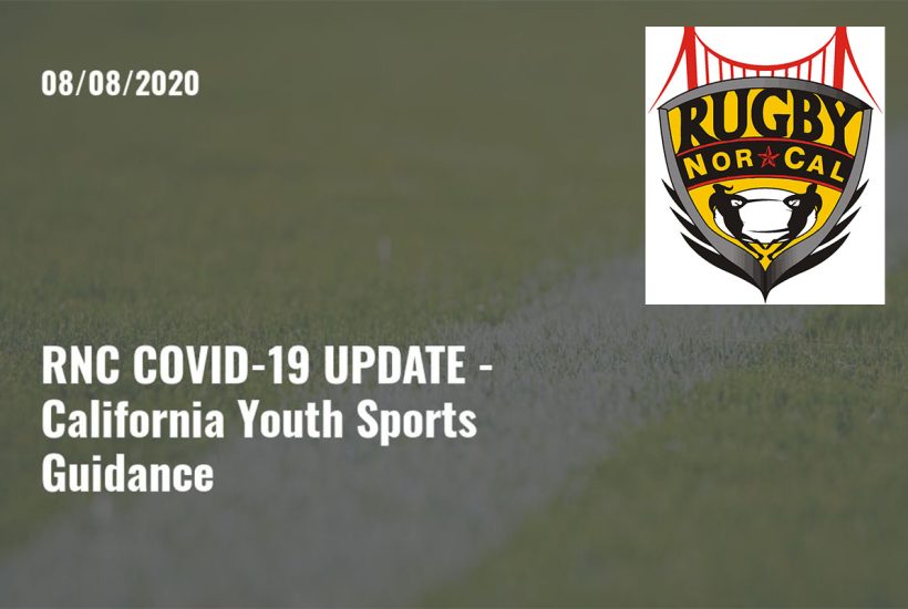 RNC COVID-19 UPDATE – California Youth Sports Guidance